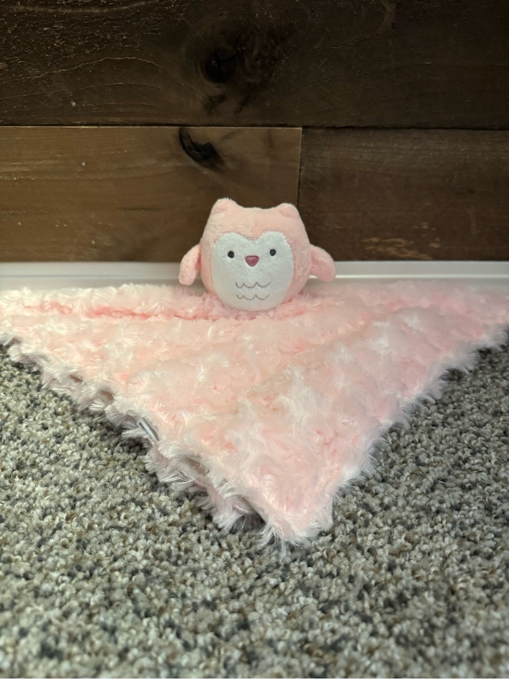 Carter's Pink Plush Owl Lovey